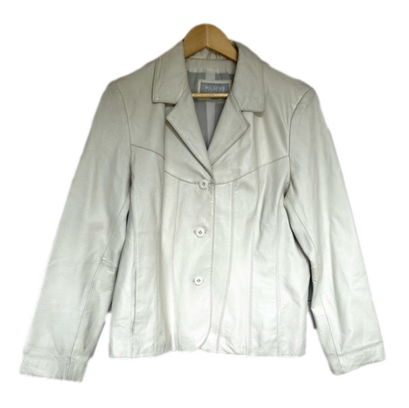 Wilsons Leather Jackets & Blazers - Vintage Wilsons Leather Maxima classic Jacket off white size M
